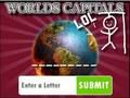Jeu Les capitales du pendu  en ligne