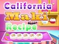 Jeu Recette de maki californien  en ligne