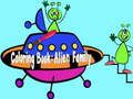 Jeu Livre de coloriage : famille extraterrestre  en ligne