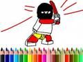 Jeu Retour à l'école : livre de coloriage de héros  en ligne