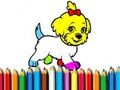 Jeu Retour à l'école : livre de coloriage pour chien  en ligne