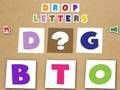 Jeu Déposez des lettres  en ligne