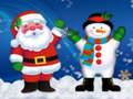 Jeu Puzzle de bonhomme de neige de Noël  en ligne