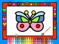Jeu Colorier et décorer des papillons  en ligne