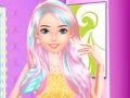 Jeu Conception de coiffure arc-en-ciel de mode  en ligne
