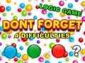 Jeu N'oubliez pas  en ligne