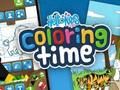 Jeu Bonjour les enfants Temps de coloriage  en ligne