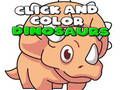 Jeu Cliquez et coloriez les dinosaures  en ligne