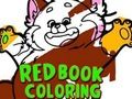 Jeu Livre de coloriage rouge  en ligne