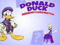 Jeu Match de carte mémoire Donald Duck  en ligne
