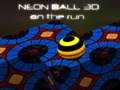 Jeu Neon Ball 3d en fuite  en ligne