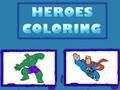 Jeu Coloriage Héros  en ligne