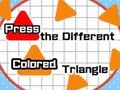 Jeu Appuyez sur le triangle de couleur différente  en ligne