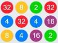Jeu 2-4-8 relient des numéros identiques  en ligne
