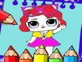 Jeu Livre de coloriage de poupées  en ligne