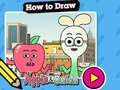 Jeu Comment dessiner : pomme et oignon  en ligne