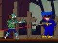 Jeu Huggy Wuggy contre les zombies  en ligne