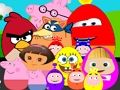 Jeu Oeufs de personnages de dessins animés célèbres  en ligne