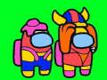 Jeu Coloriage parmi nous  en ligne