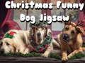 Jeu Puzzle de chien drôle de Noël  en ligne