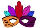 Jeu Fête de carnaval : coloriage de masque  en ligne