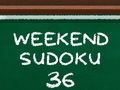 Jeu Sudoku du week-end 36  en ligne