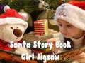 Jeu Puzzle de fille de livre d'histoire de père Noël  en ligne