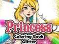 Jeu Princesse livre de coloriage paillettes  en ligne