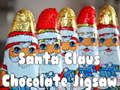 Jeu Puzzle Père Noël en chocolat  en ligne