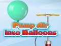 Jeu Pomper de l'air dans le ballon  en ligne
