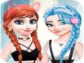 Jeu Elsa et Anna se déguisent en maquillage  en ligne