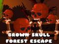 Jeu Évasion de forêt de crâne brun  en ligne