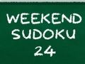 Jeu Sudoku du week-end 24  en ligne