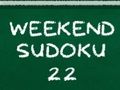Jeu Sudoku du week-end 22  en ligne