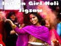 Jeu Puzzle Holi Fille Indienne  en ligne
