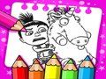 Jeu Livre de coloriage à imprimer Moi, moche et méchant  en ligne