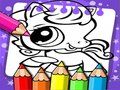 Jeu Livre de coloriage Littlest Pet Shop  en ligne