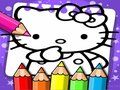Jeu Livre de coloriage Hello Kitty  en ligne