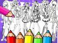 Jeu Livre de coloriage Monster High  en ligne