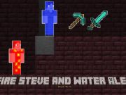 Jeu Fire Steve et Water Alex  en ligne