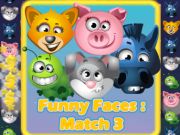 Jeu Visages Drôles Match-3 7  en ligne