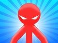 Jeu Stickman rouge contre Monster School  en ligne