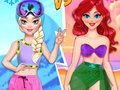 Jeu Bataille de princesses d'été contre d'hiver  en ligne
