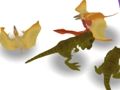 Jeu Les dinosaures fusionnent et se battent  en ligne