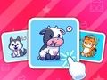 Jeu Cartes d'animaux mignons  en ligne