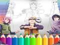 Jeu Livre de coloriage Naruto Shippuden  en ligne