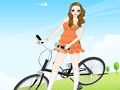 Jeu Habillage de fille à vélo  en ligne