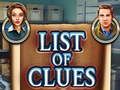 Jeu Liste des indices  en ligne