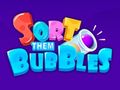 Jeu Triez-les : Bulles  en ligne