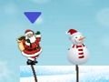 Jeu Père Noël bonhomme de neige saut  en ligne